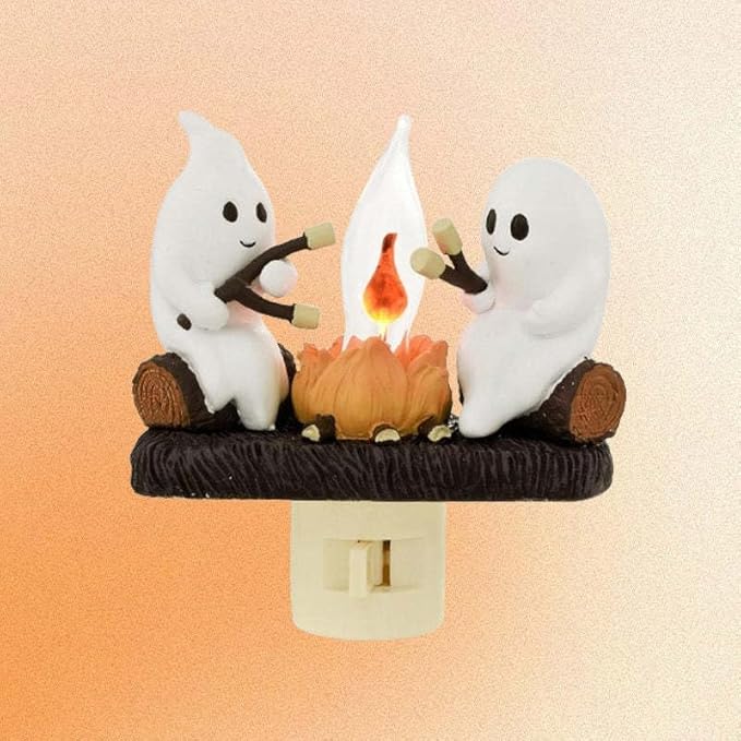 【🔥HOT】2024 Ghost Campfire Flickering Night Light,Halloween Light Decoration