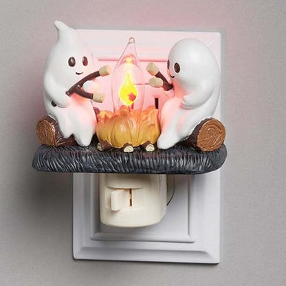 【🔥HOT】2024 Ghost Campfire Flickering Night Light，Halloween Light Decoration