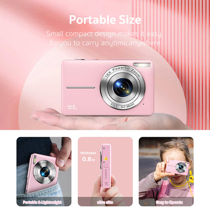 【Limited】DC403 FHD Digital 1080P Camera-White with EXTRA gifts