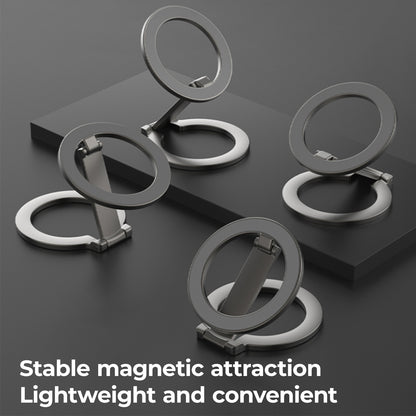 Magnetic Suction & Folding Full-Angle Mobile Phone Holder with Double-Sided Magnetic Bracket