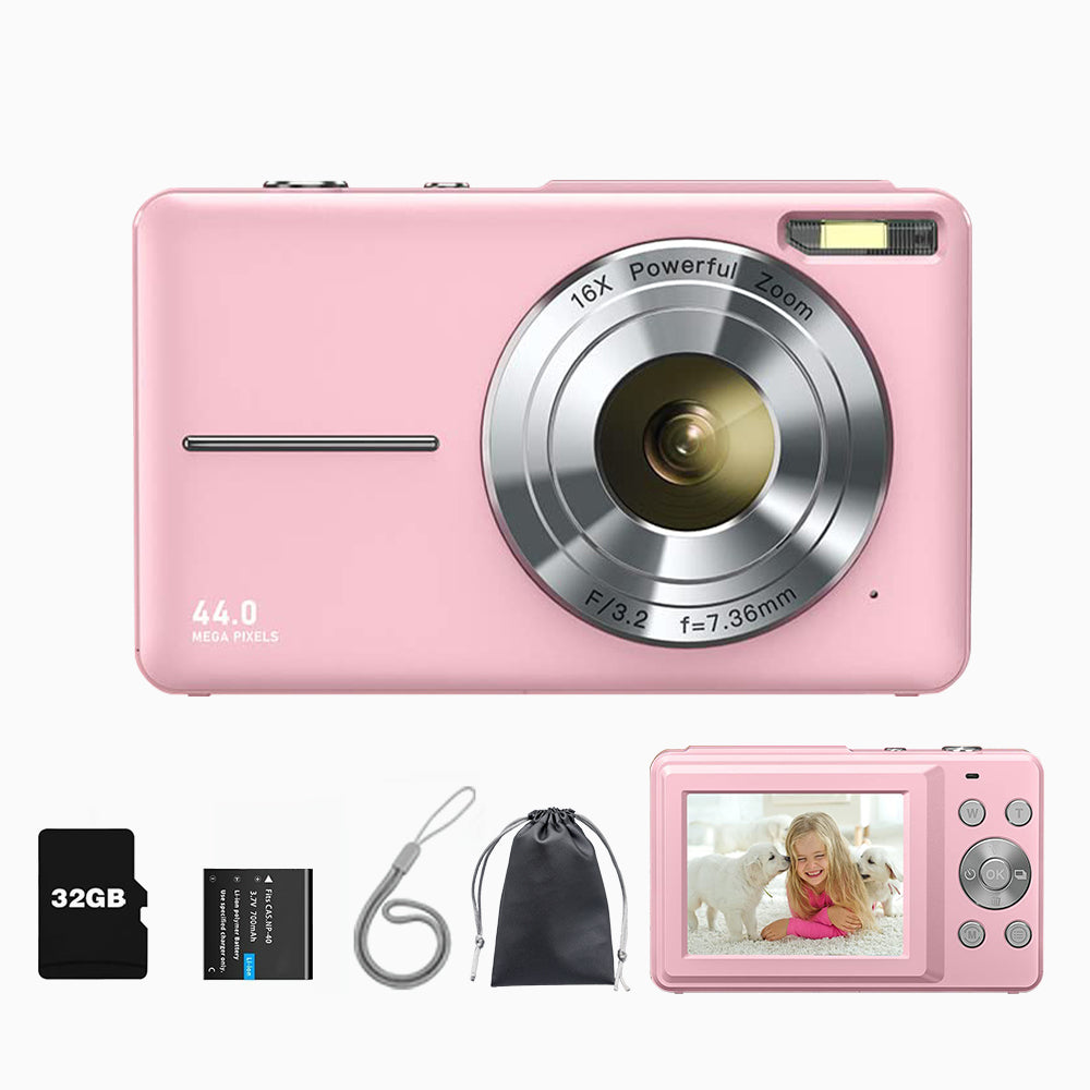 DC403 FHD Digital 1080P Camera-Pink