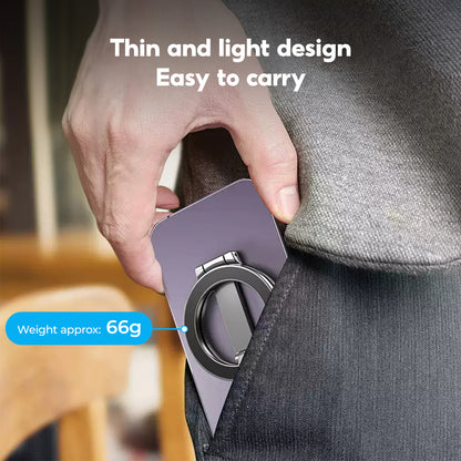 Magnetic Suction & Folding Full-Angle Mobile Phone Holder with Double-Sided Magnetic Bracket