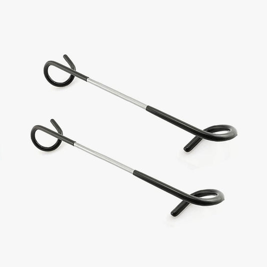 Tent lamp Hanger，2 pcs - Outdoor Light Hook for Camping，Bird feeders, Garden Lights ; Sturdy and Non Slip Pole Hook for Yard lightings